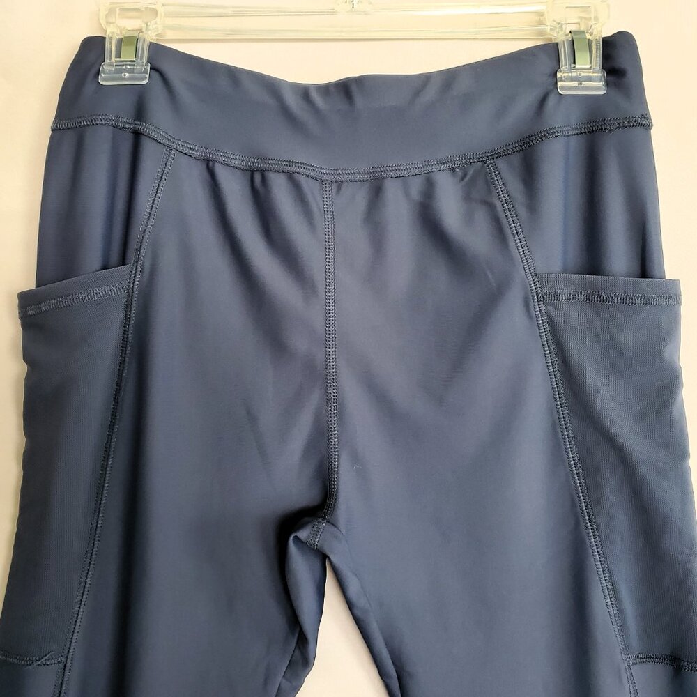 NWT Runway Active Leggings XL Quick Dry Women's Mesh Navy Running Yoga - Picture 2 of 12